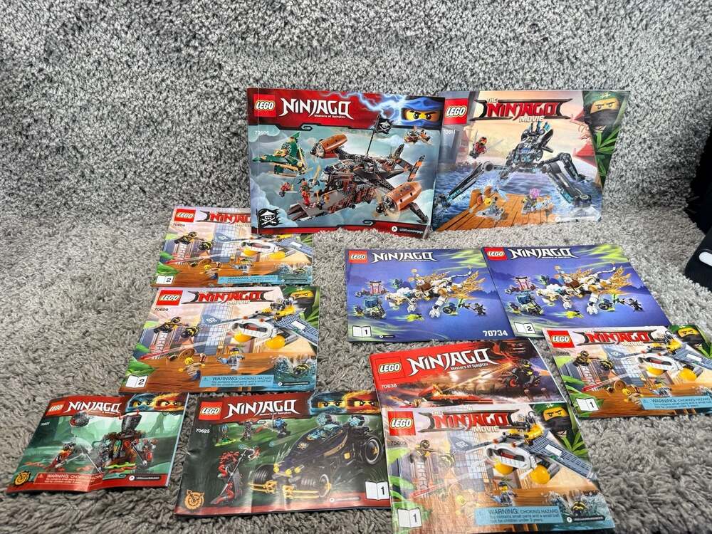 LEGO Ninjago Instruction Manuals Lot
